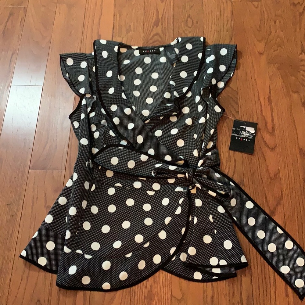 Dressy wrap tank, NWT